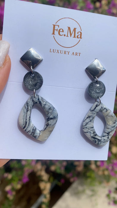 orecchini Carrara Granito