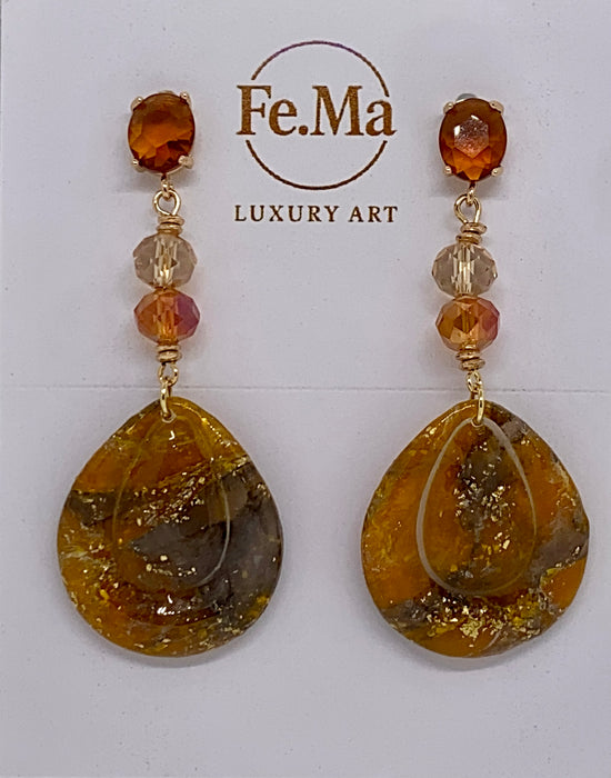 Orecchini D'Ambra Miele