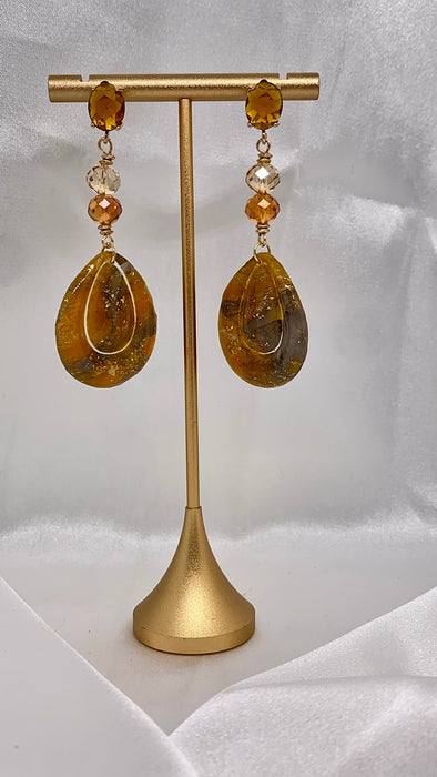 Orecchini D'Ambra Miele