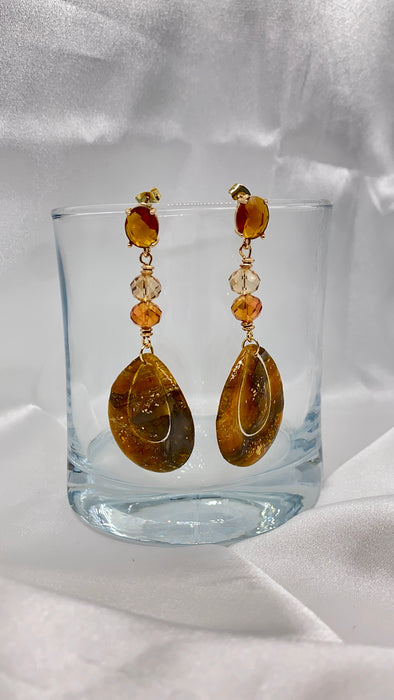Orecchini D'Ambra Miele