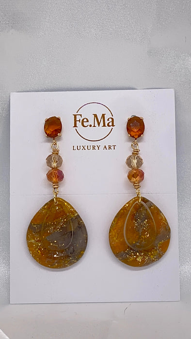 Orecchini D'Ambra Miele