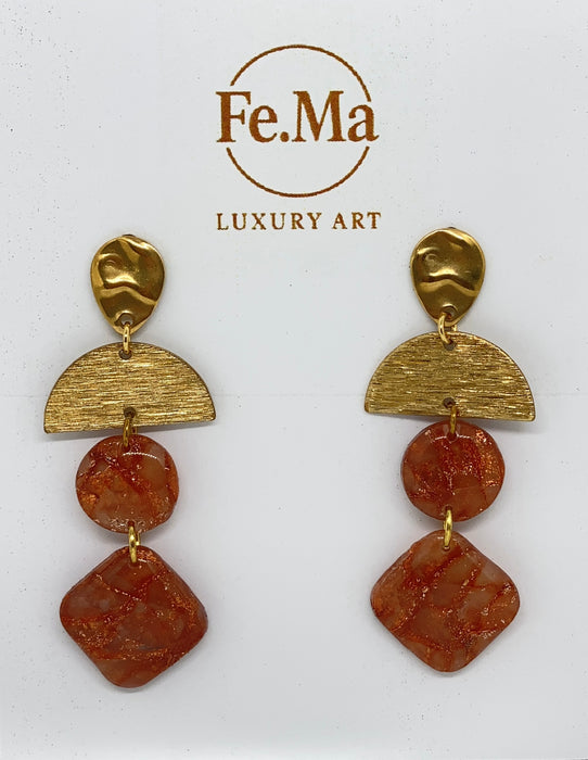 Orecchini D'Ambra Solare