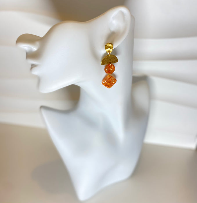 Orecchini D'Ambra Solare