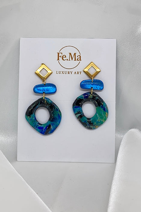 Orecchini Eclissi Cobalto