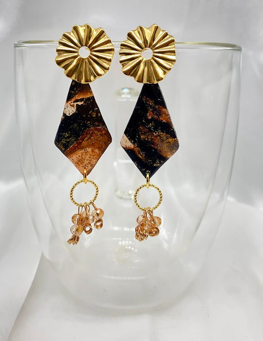 Orecchini Eclissi Corallo