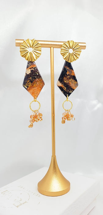 Orecchini Eclissi Corallo