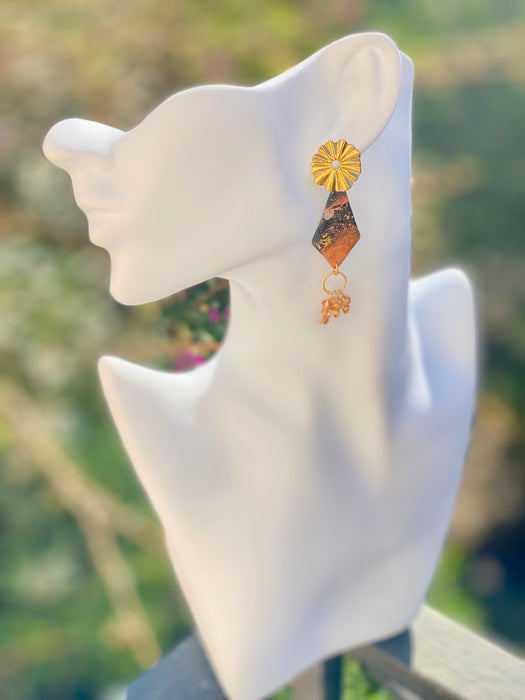 Orecchini Eclissi Corallo