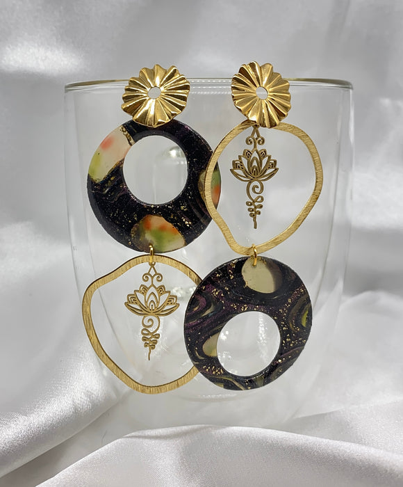 Orecchini Eclissi Dorata