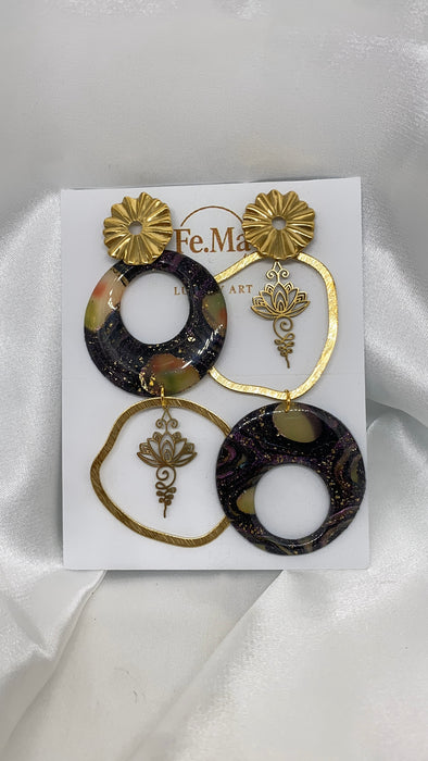 Orecchini Eclissi Dorata