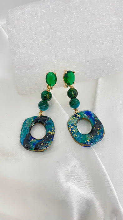 Orecchini Eclissi Smeraldo