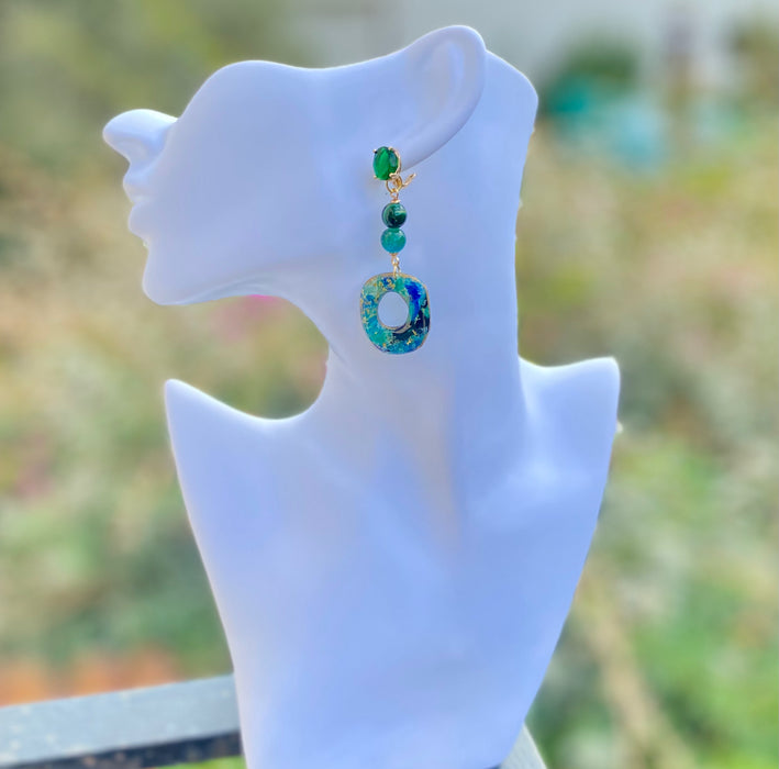 Orecchini Eclissi Smeraldo