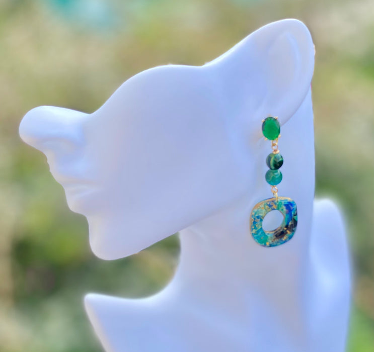 Orecchini Eclissi Smeraldo