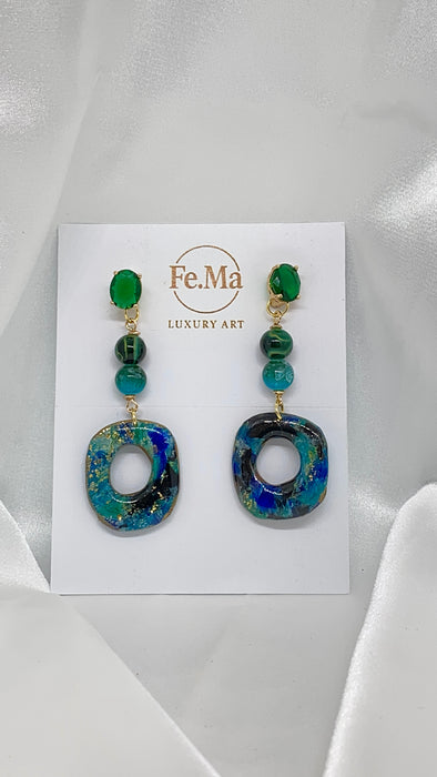 Orecchini Eclissi Smeraldo