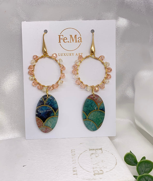 Orecchini Gaudí Mosaico