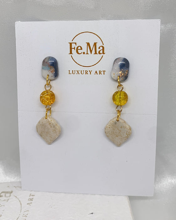 Orecchini Granito Ambra