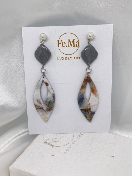 Orecchini Granito Drusa