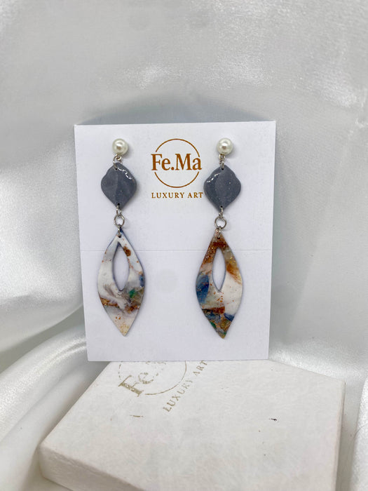 Orecchini Granito Drusa