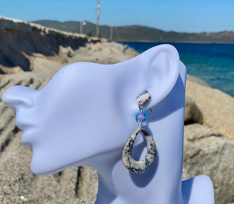 Orecchini Granito Fondale