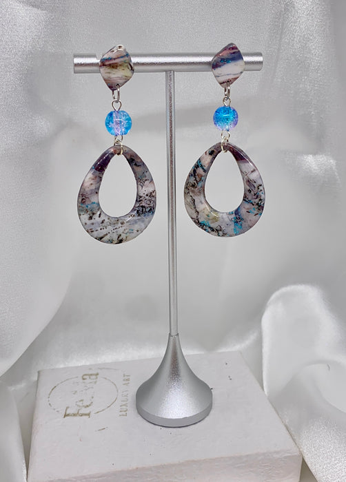 Orecchini Granito Fondale