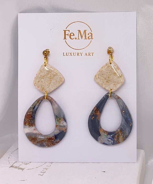 Orecchini Granito Marmo