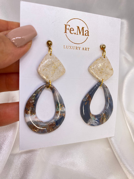 Orecchini Granito Marmo