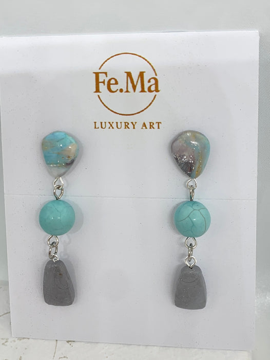 Orecchini Granito Turchese