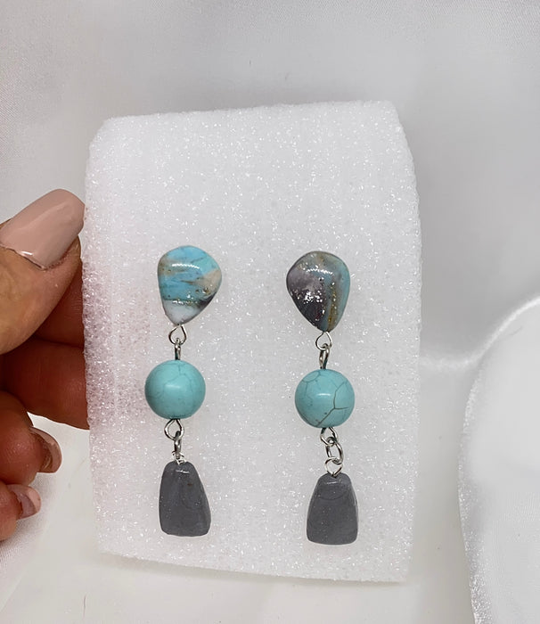 Orecchini Granito Turchese