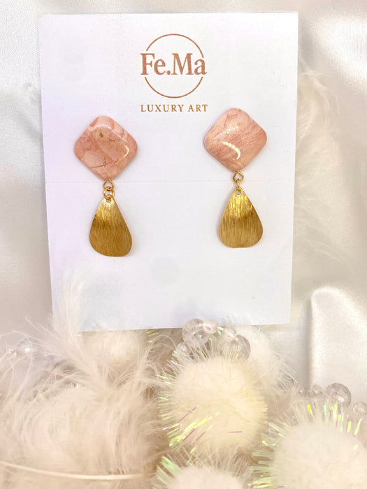 Orecchini Roseus Aurum Goccia Divina