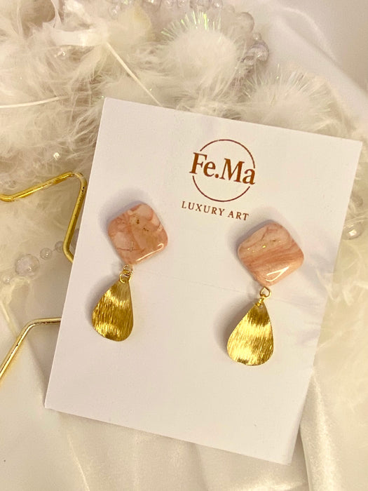 Orecchini Roseus Aurum Goccia Divina