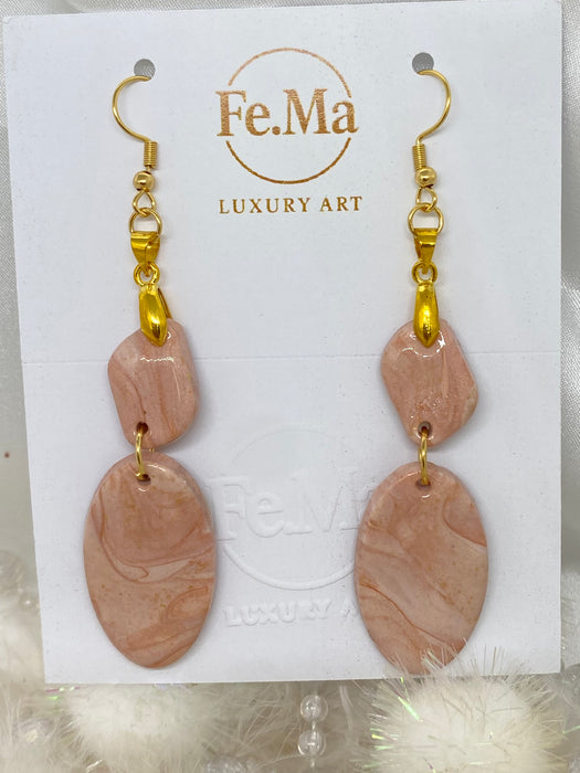 Orecchini Roseus Aurum Petali Gemelli