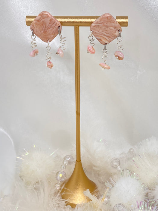 Orecchini Roseus Aurum Rosa Perlage