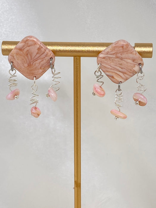 Orecchini Roseus Aurum Rosa Perlage