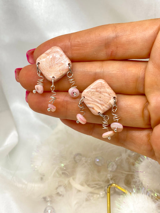 Orecchini Roseus Aurum Rosa Perlage