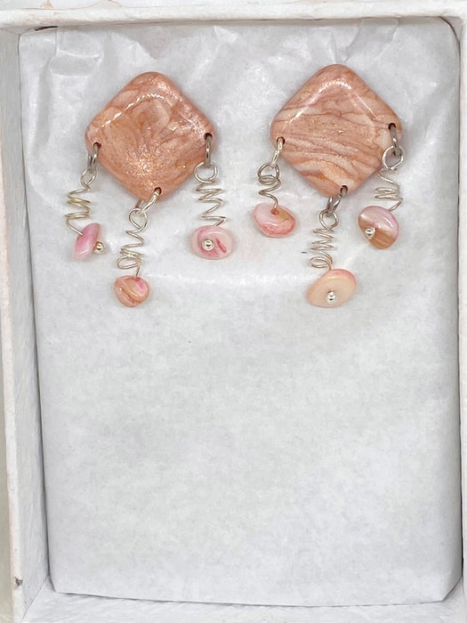 Orecchini Roseus Aurum Rosa Perlage