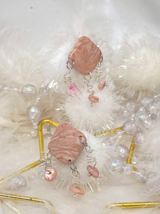 Orecchini Roseus Aurum Rosa Perlage