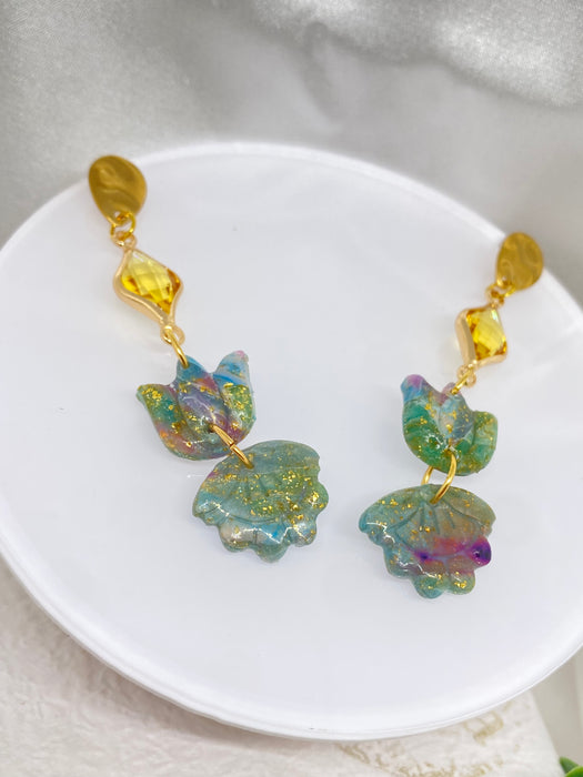 Orecchini Acquerello Fiori di Luce