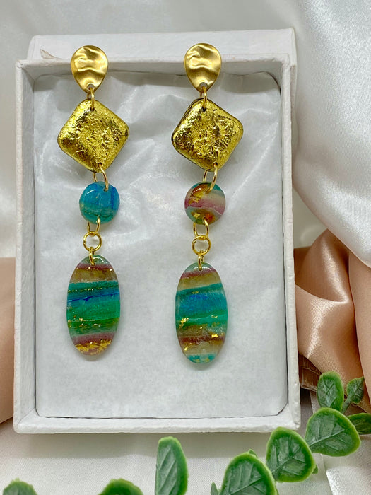 Orecchini Smeraldo Mediterraneo Alba d'Oro