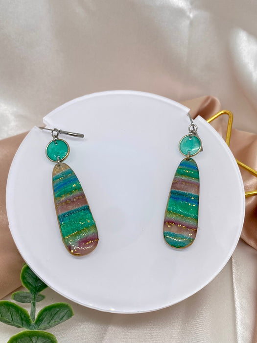 Orecchini Smeraldo Mediterraneo Onde