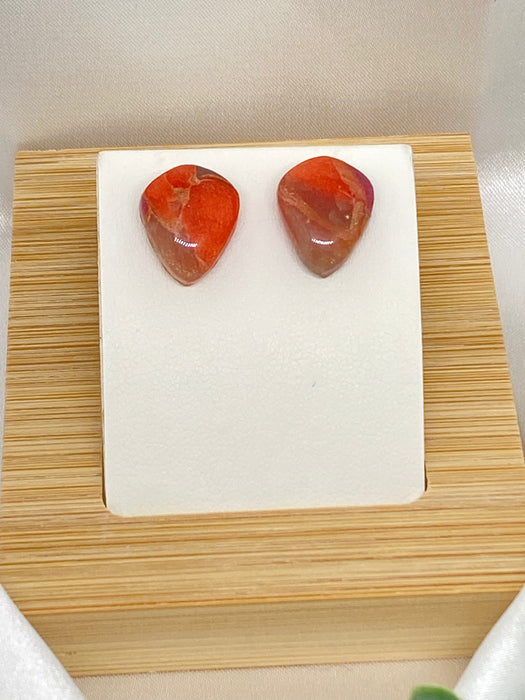 Orecchini Vulcano Corallo